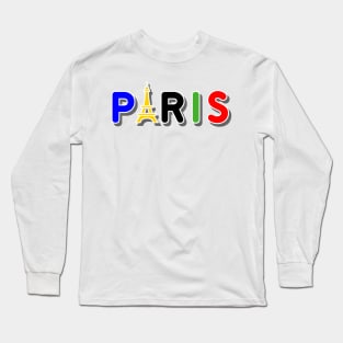 Paris olympics colors Long Sleeve T-Shirt